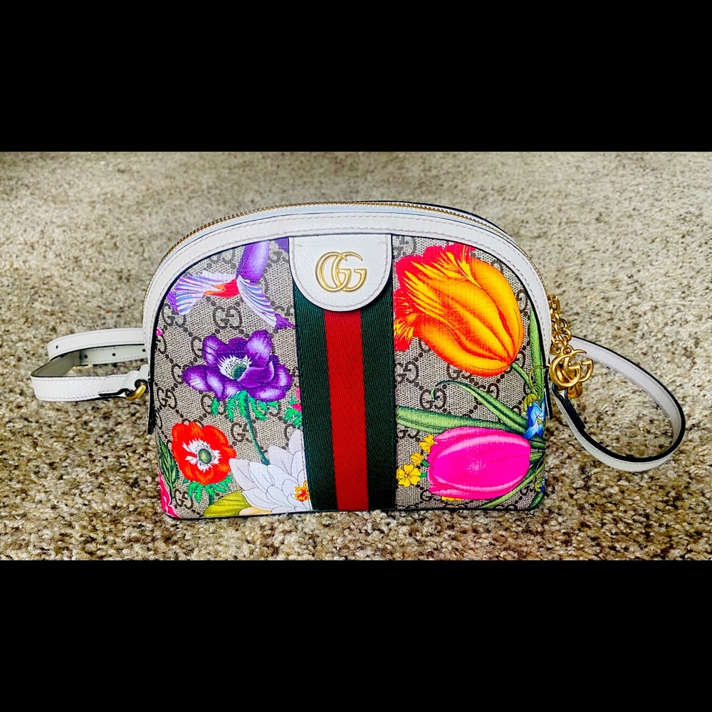 Ophidia GG Flora Shoulder Bag